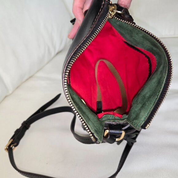 Dooney & Bourke Florentine Mini Zip Crossbody – Black - Picture 3 of 6